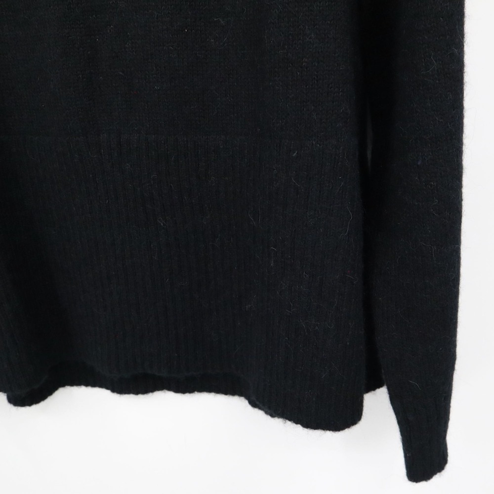 J. Crew Wool Alpaca Sweater Women M Black Mod Classic Timeless Sophisticated NWT - Picture 10 of 16